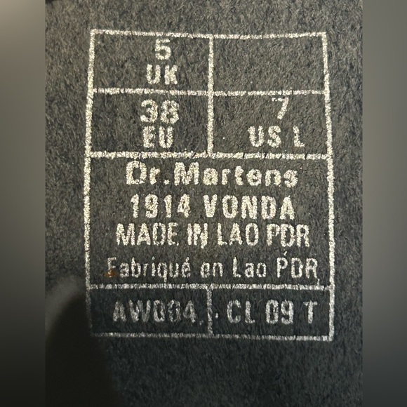 NEW DR MARTENS 1914 VONDA LEATHER Floral Mid-calf lace up AND ZIPPERED Boots! - Picture 7 of 16